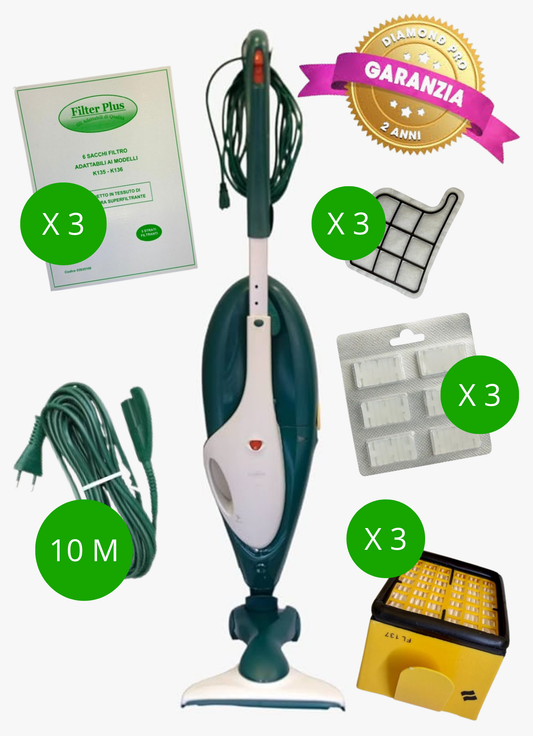 Folletto VK 135 RIGENERATO + HD 40