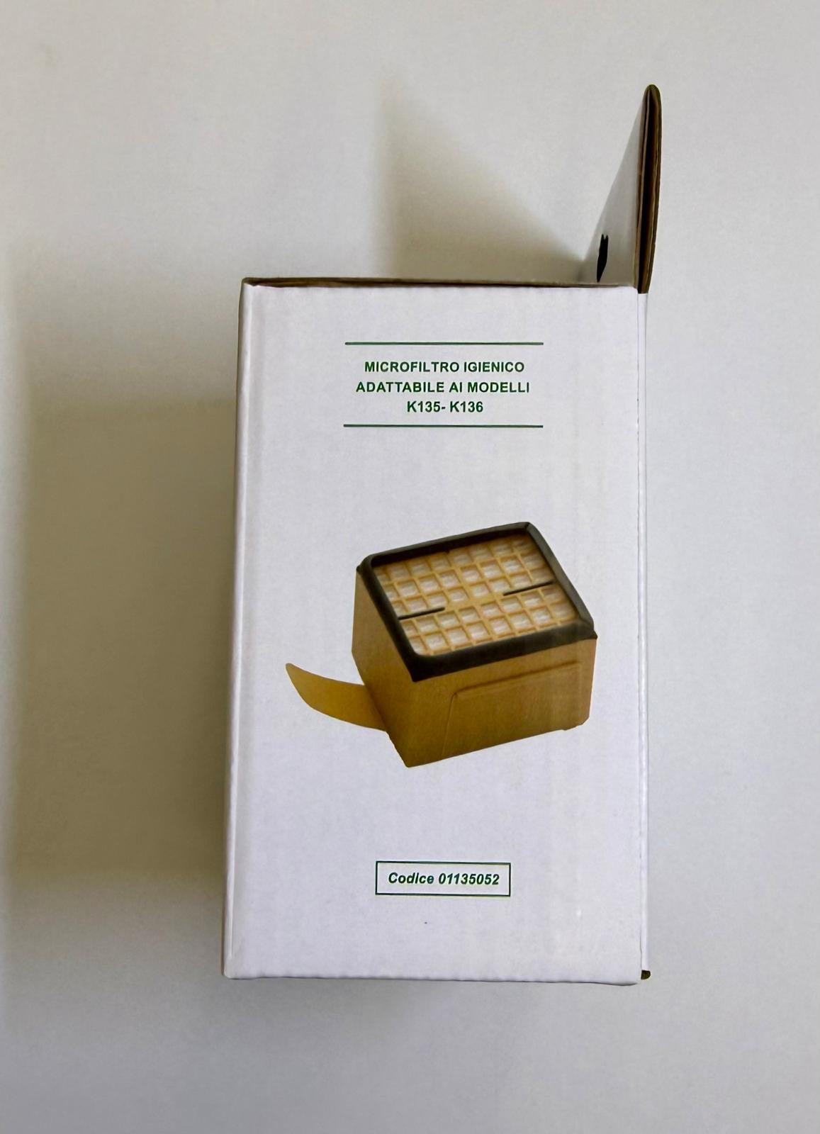 Microfiltro igienico adattabile ai modelli VK 135 VK 136