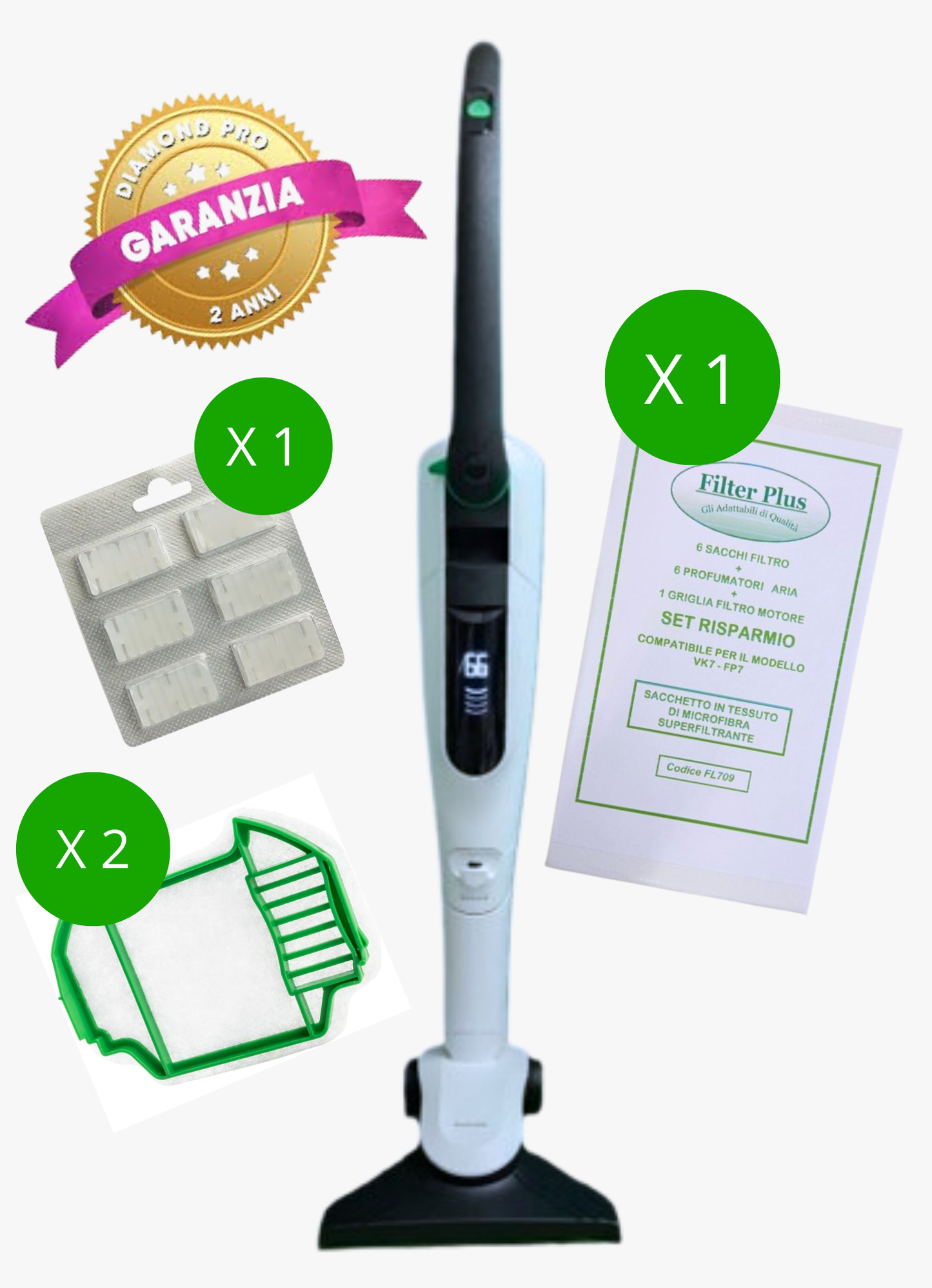 Folletto VK 7 + HD RIGENERATO