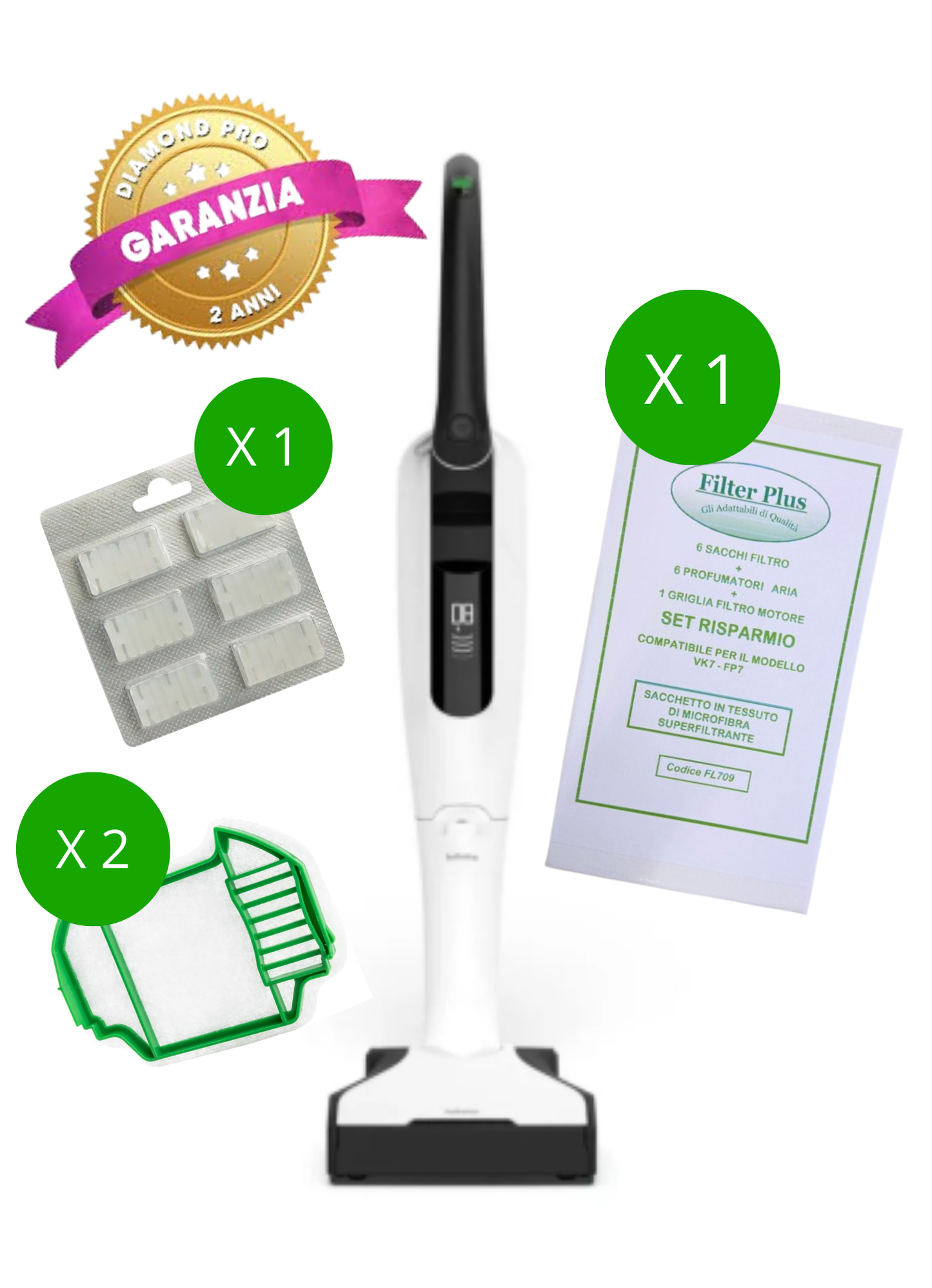 Folletto VK 7 + EB 7 RIGENERATO