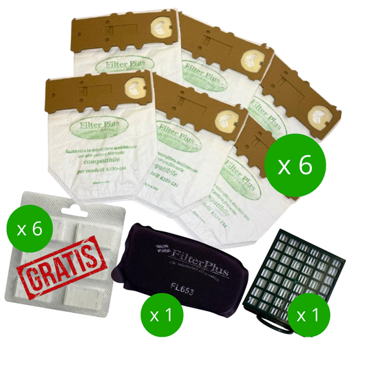 Sacchetti folletto modello VK 130 VK 131 KIT FARFALLA MICROFIBRA