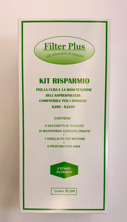 Sacchetti folletto modello VK 200 VK 220 S KIT RISPARMIO